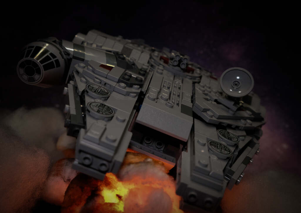 Escaping the Death Star LEGO Millennium Falcon theperryadventures