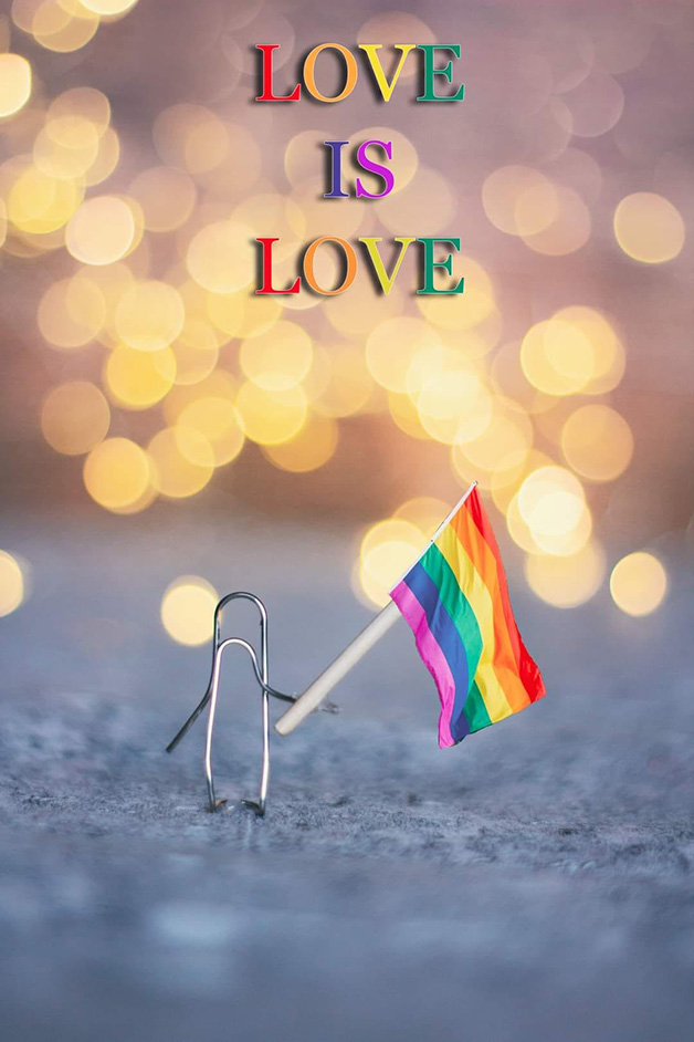 Love is Love - Paperclip photography