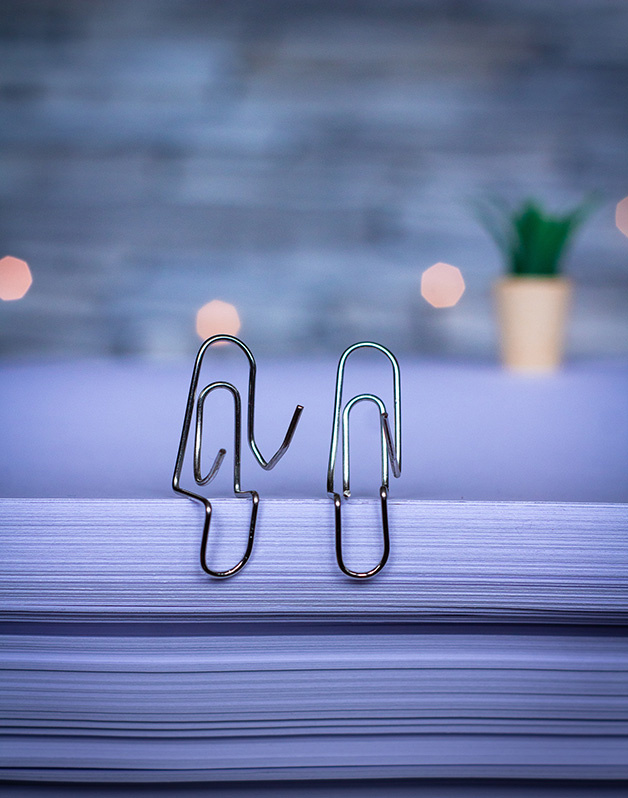 Office Talk - Paperclip photography