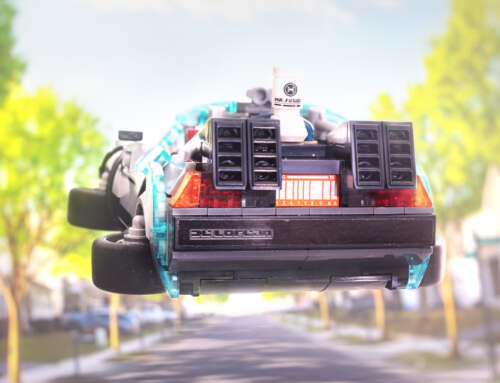 LEGO Time Machine from Back to the Future Photos