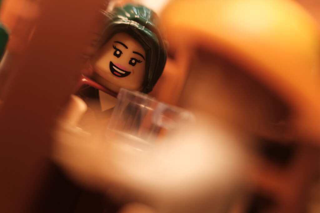 Makiko At Party's Bar LEGO @theperryadventures