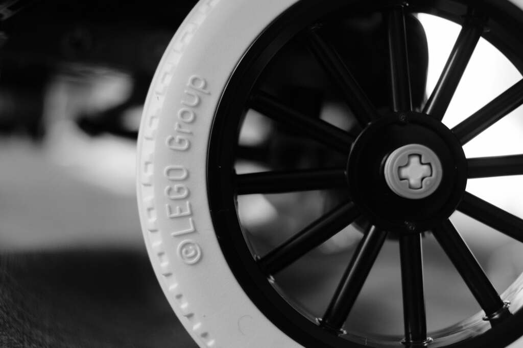Lego Ford Model T tire close up theperryadventures